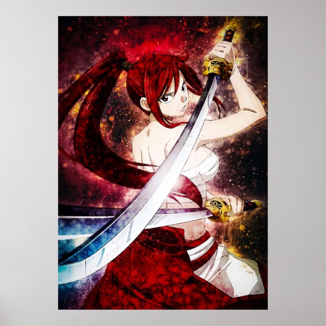 Scarlet Fairy Svan Erza Poster (Framsidan)