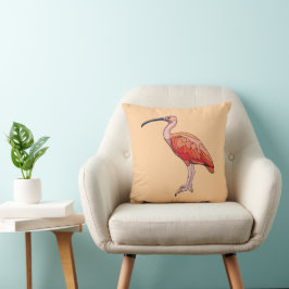 Scarlet Ibis Bird Kudde