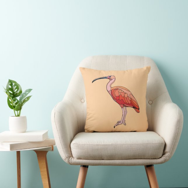 Scarlet Ibis Bird Kudde (Stol)