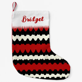 Scarlet Kingsnake Stripe Liten Julstrumpa