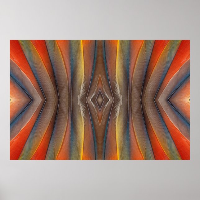 Scarlet Macaw-ludddesign Poster (Framsidan)