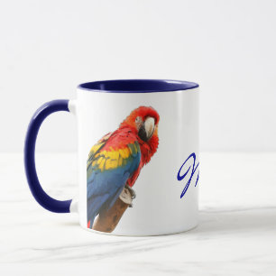 Scarlet Macaw Mexiko Ceramic Mugg