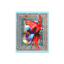 Scarlet Macaw och Hermit - Parrot Tarot