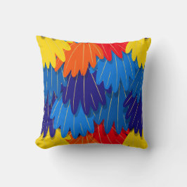 Scarlet Macaw Parrot Feathers Colorful Kudde