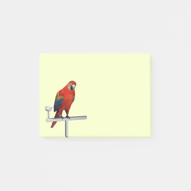Scarlet Macaw Post-it Block (Framsida)