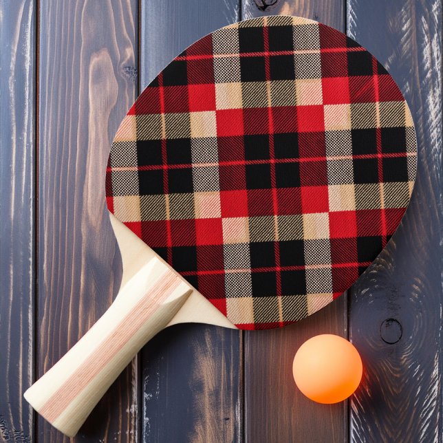 Scarlet Natt Rutmönster Pingisracket (Skapare uppladdad)