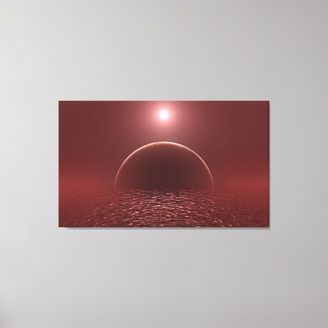 Scarlet Oceanen Måne Canvastryck (Framsida)