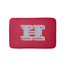 Scarlet och Gray Skolfärger Stil Monogram