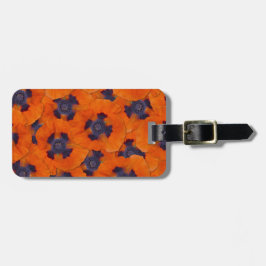 Scarlet Orange Poppy Seamless Mönster Bagagebricka