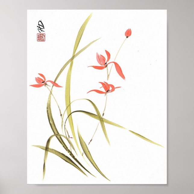 Scarlet Orchid-dans Poster (Framsidan)