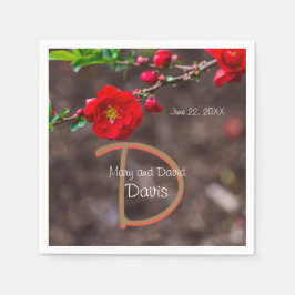 Scarlet överst Bröllop Pappersservett