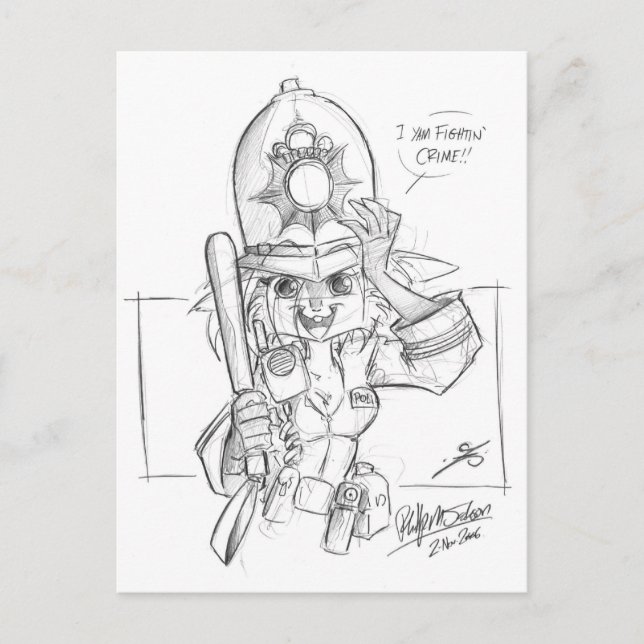 Scarlet_polis Vykort (Framsida)