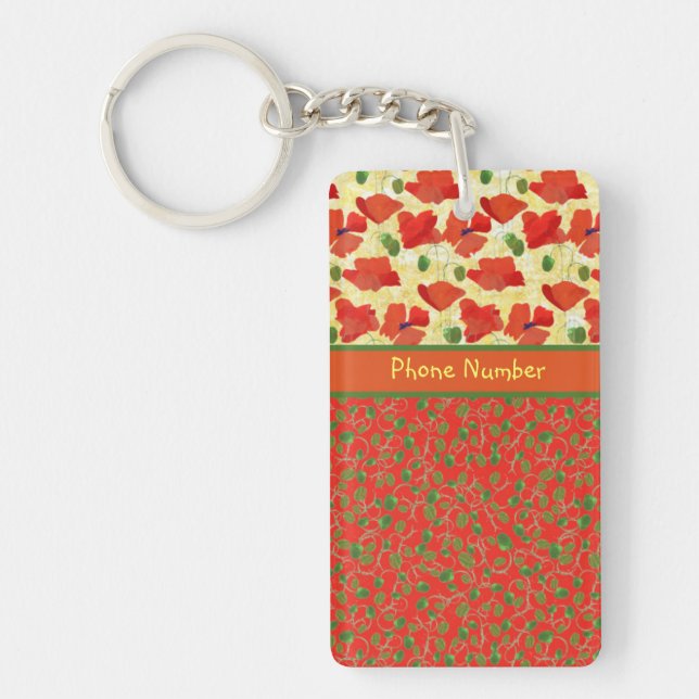 Scarlet Poppies and Busks: Chic Oblong Keychain (Framsidan)