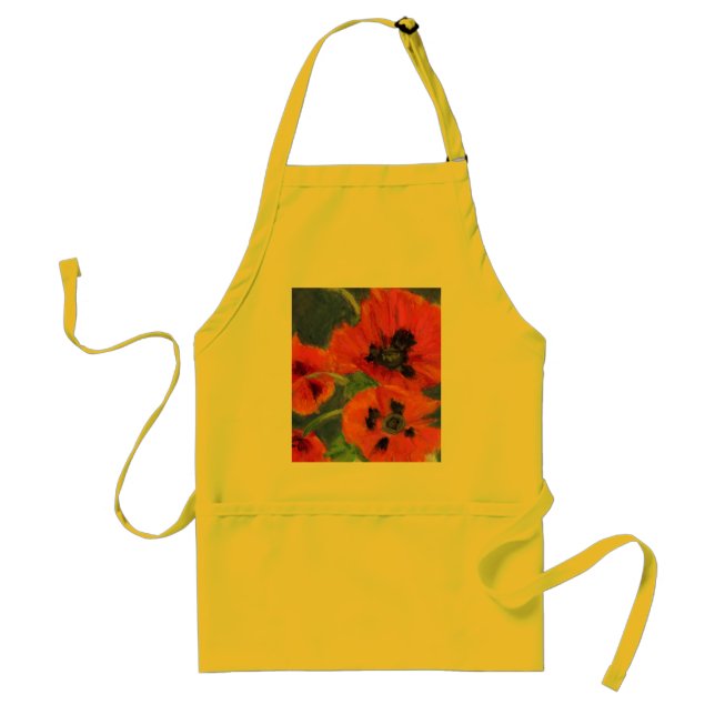 Scarlet Poppies Apron Förkläde (Framsidan)