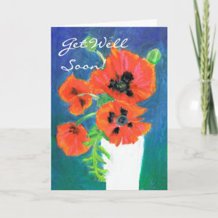 Scarlet Poppies Hämta bra hälsningskort Kort