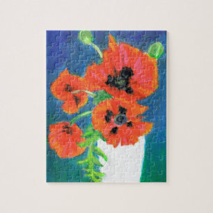Scarlet Poppies Jigszawa Puzzle Pussel