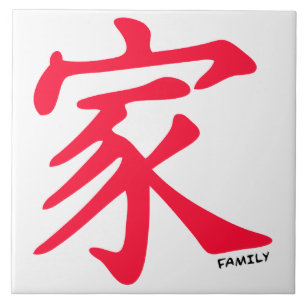 Scarlet Red China-familjekarakteristik Kakelplatta