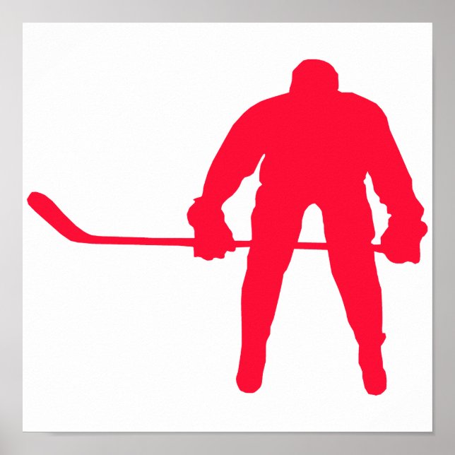 Scarlet Red Hockey Poster (Framsidan)