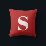 Scarlet Red Initial Monogrammed Utomhusfyllning Kudde<br><div class="desc">Scarlet Red Initial Monogrammed Pillow utomhus. Dekorativ utomhuskudde med en enda början. Anpassa snabbt och enkelt.</div>