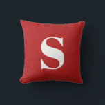 Scarlet Red Initial Monogrammed Utomhusfyllning Kudde<br><div class="desc">Scarlet Red Initial Monogrammed Pillow utomhus. Dekorativ utomhuskudde med en enda början. Anpassa snabbt och enkelt.</div>