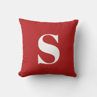 Scarlet Red Initial Monogrammed Utomhusfyllning