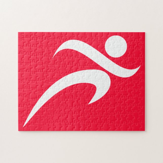 Scarlet Red Running Pussel (Horisontell)