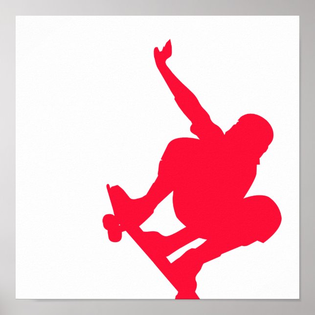 Scarlet Red Skater Poster (Framsidan)