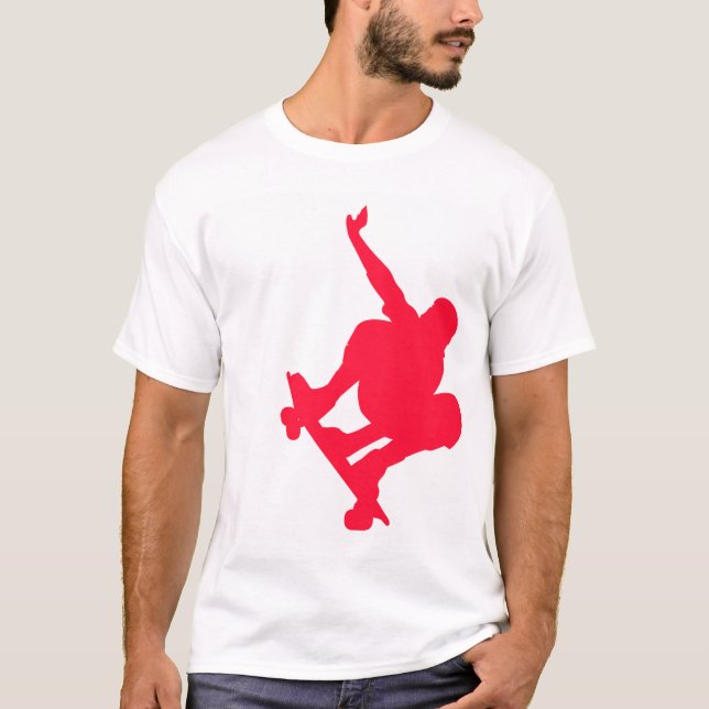 Scarlet Red Skater T-shirt (Framsida)