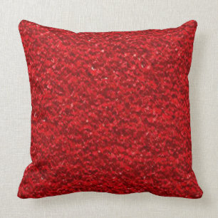 Scarlet Red Struktur Kudde