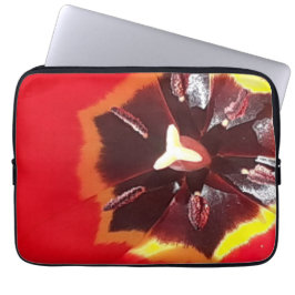Scarlet Red Tulip Electronics Bag Laptop Fodral