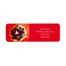 Scarlet Red Tulip-Returetiketter