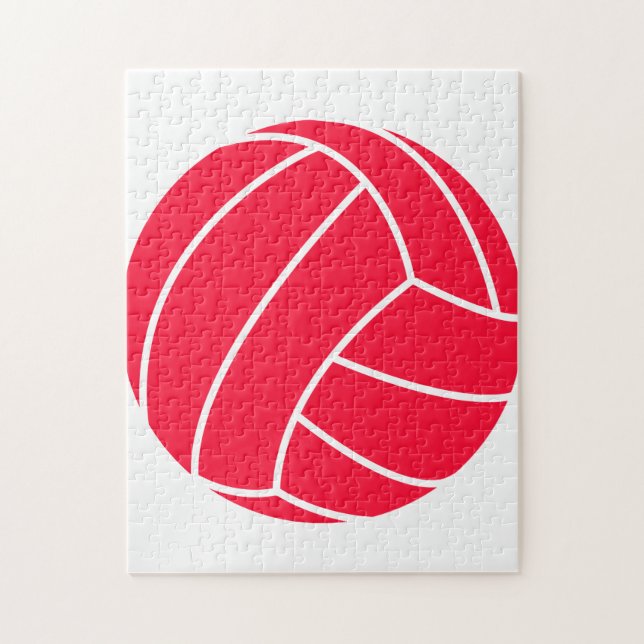 Scarlet Red Volleyball Pussel (Vertikal)
