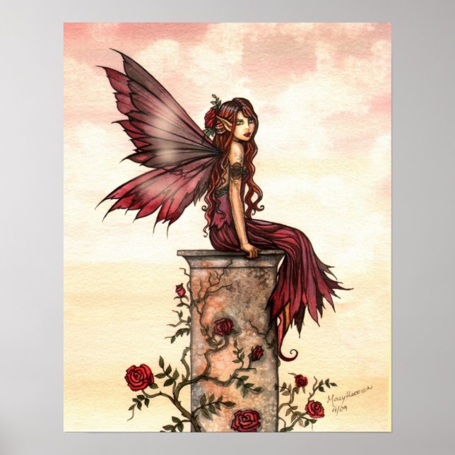 Scarlet Ro Fairy Fantasy Art Poster (Framsidan)