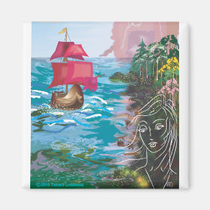 Scarlet seglar magneten magnet