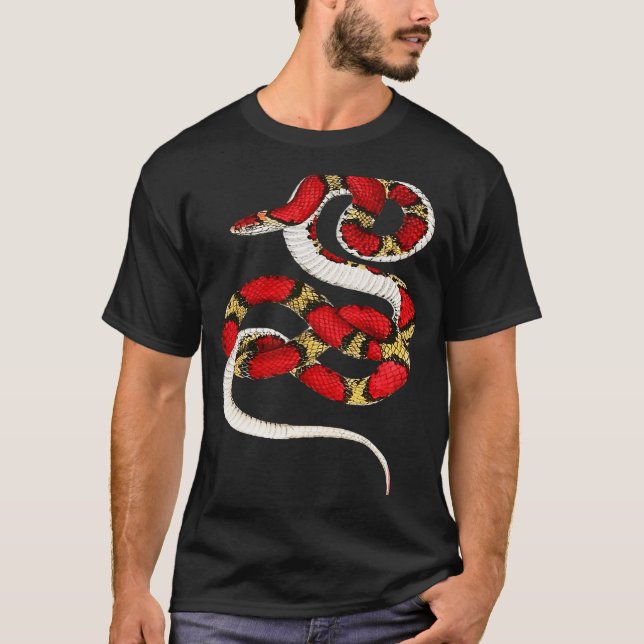 Scarlet Snake Porträtt T Shirt (Framsida)