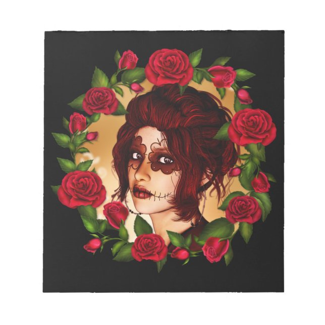 Scarlet Sockerdoll Anteckningsblock (Framsida)