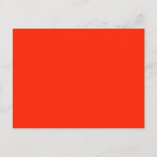 Scarlet Solid Färg Vykort