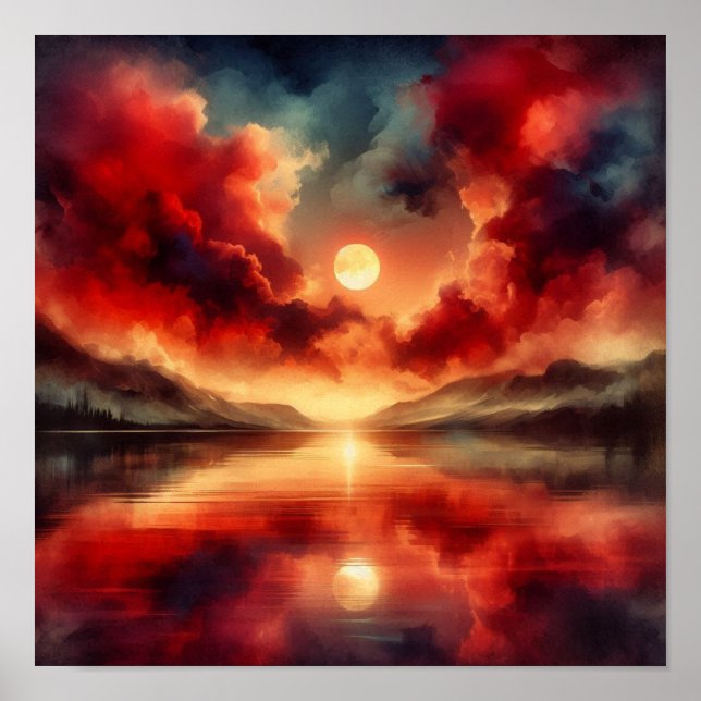 Scarlet Stillness Horizon – Tillbaka till skolan Poster (Framsidan)