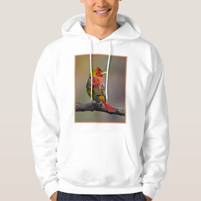 Scarlet Tanager-formning - originalfoto Hoodie (Framsida)