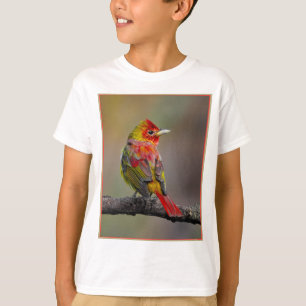 Scarlet Tanager-formning - originalfoto T Shirt