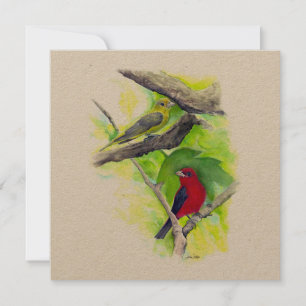 Scarlet Tanager Lite Art