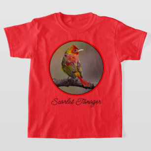 Scarlet Tanager Ryggar - Original Fotografi T Shirt