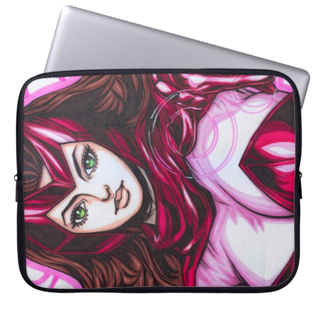Scarlet Witch ~ Wanda Maximoff Laptop Fodral (Framsidan)