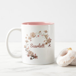 Scarlett Blommigt Mugg