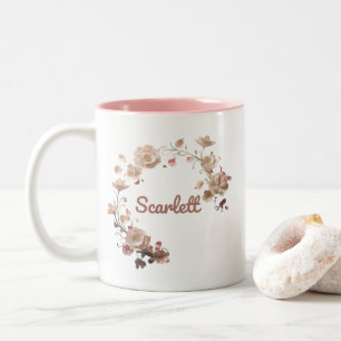 Scarlett Blommigt Mugg