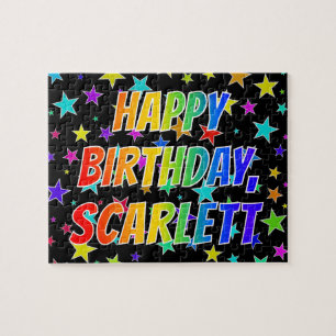 ’SCARLETT’ First Namn, Roligt ’GRATTIS PÅ F Pussel