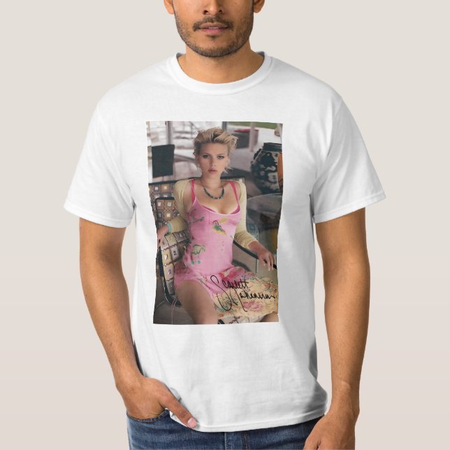 Scarlett Johansson Vintage T Shirt (Framsida)