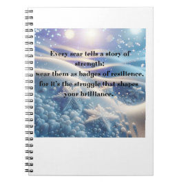 Scars Into Scars - Resilience Affirmation Anteckningsbok