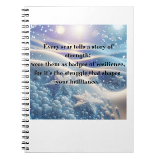Scars Into Scars - Resilience Affirmation Anteckningsbok