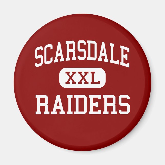 Scarsdale - Raiders - High - Scarsdale New York Magnet (Framsidan)